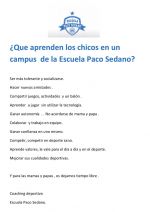 Campus navidad Paco Sedano - Escuelas de Fútbol